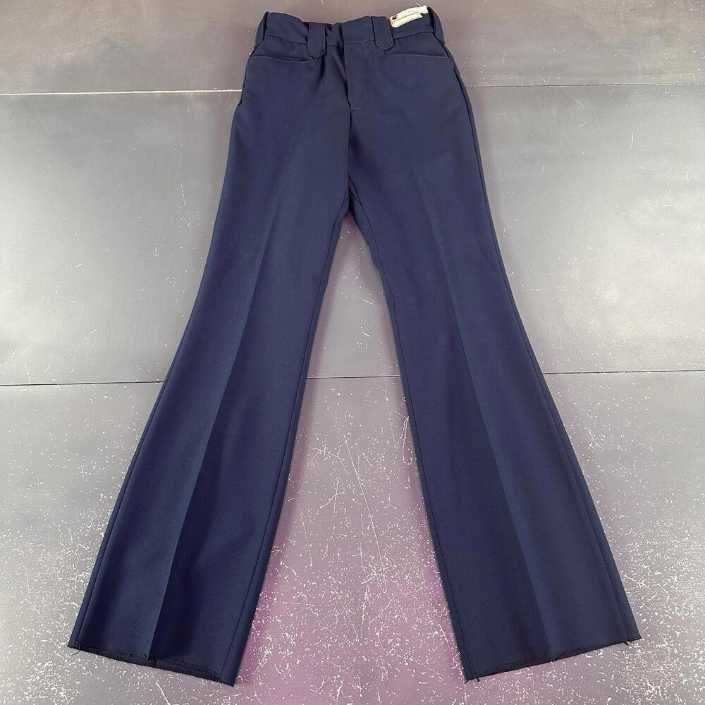 VTG Dickson Jenkins Western Pants Mens 28 Blue Bootcut Flared Bell NWT USA 70's - Picture 4 of 9